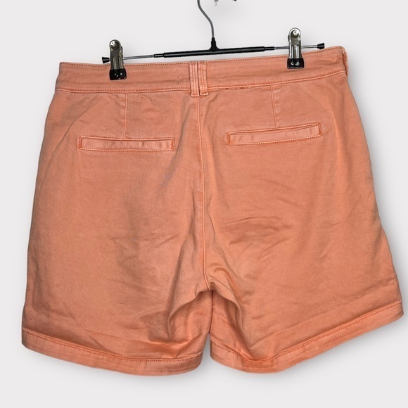 Coral Anthropologie Rolled Cuffed Chino Shorts 28 Waist‎ - Picture 6 of 11